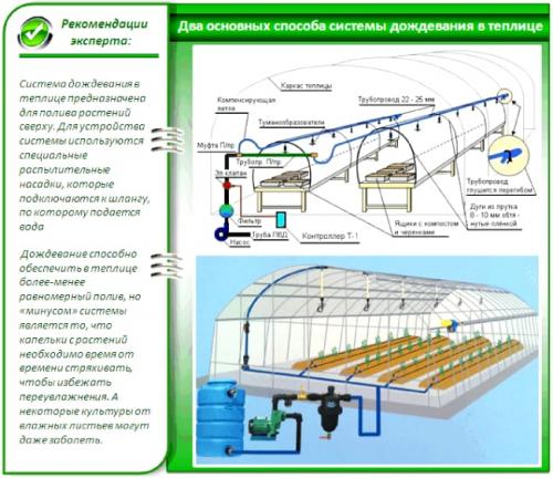 Поливная система автоматического типа. Система автоматического полива в теплице
