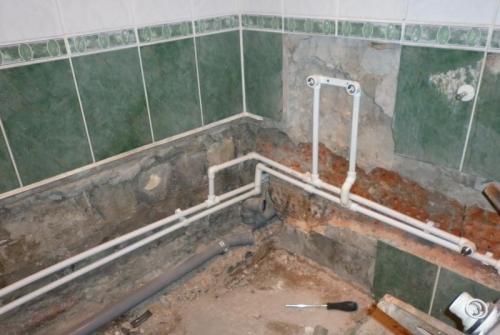 Разводка воды в ванной комнате. Проектирование
