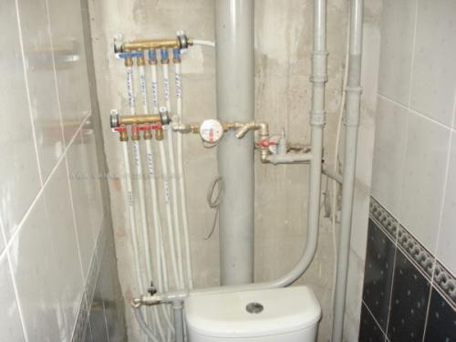 Как самому сделать разводку воды в ванной и туалете.. Проектирование