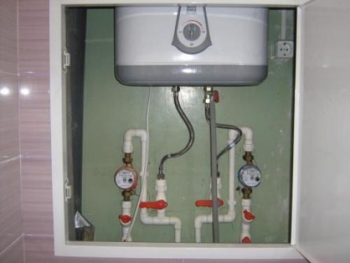 Разводка труб в ванной с водонагревателем. Размещение водонагревателей (бойлеров) в санузлах, ванных комнатах: как сделать незаметными, варианты размещения, правила и рекомендации