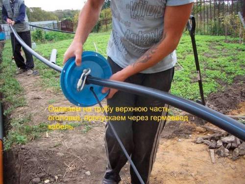Как установить насос в скважину своими руками.. Монтаж насоса в скважину: пошагово с фото