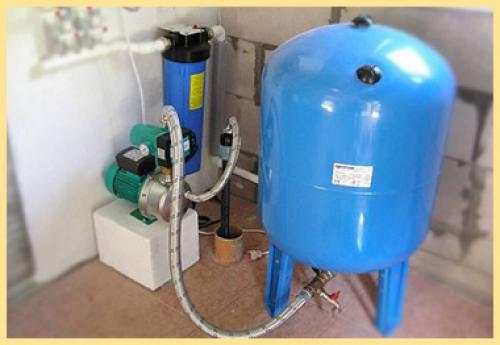 Как подключить поверхностный насос к гидроаккумулятору. Подключение гидроаккумулятора и реле давления к глубинному, погружному насосу