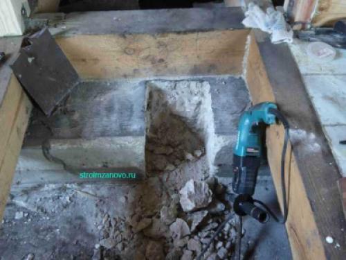 Отверстие в фундаменте своими руками. Как сделать отверстие в фундаменте
